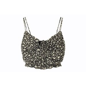 NWT Cotton Candy LA Womens Small‎ Floral Tie Corset Crop Top Coquette Fairycore